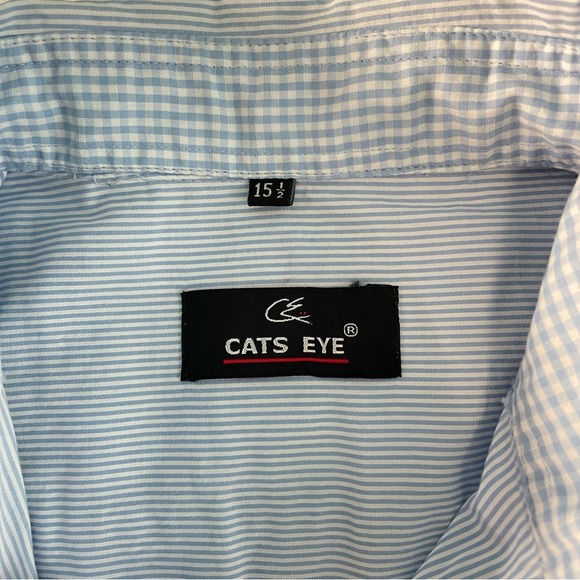 Cats Eye Men’s Long Sleeve Button Down Shirt (size:15 1/2) - Picture 6 of 8